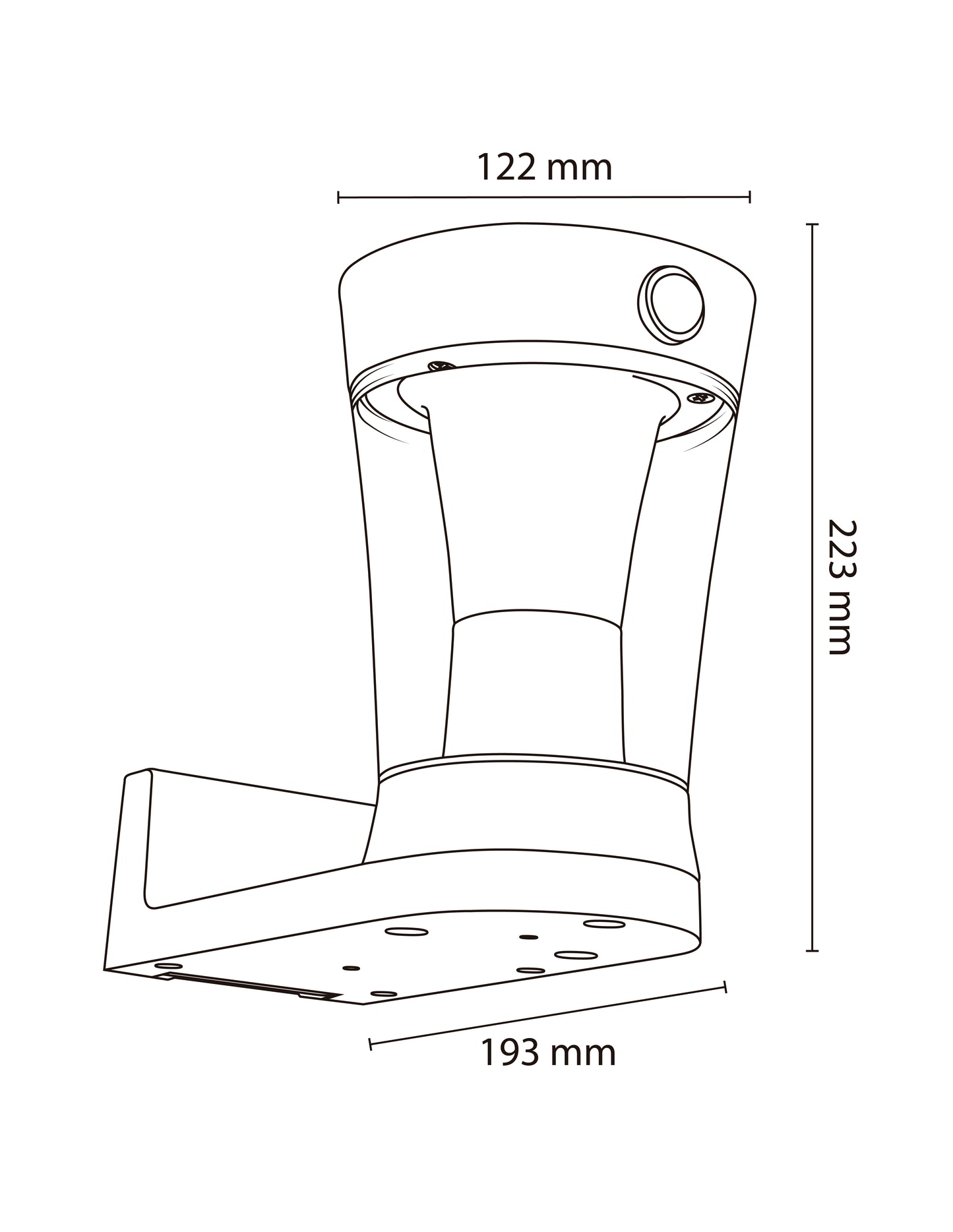 Luminario Solar de Muro con Sensor 3W 6500K