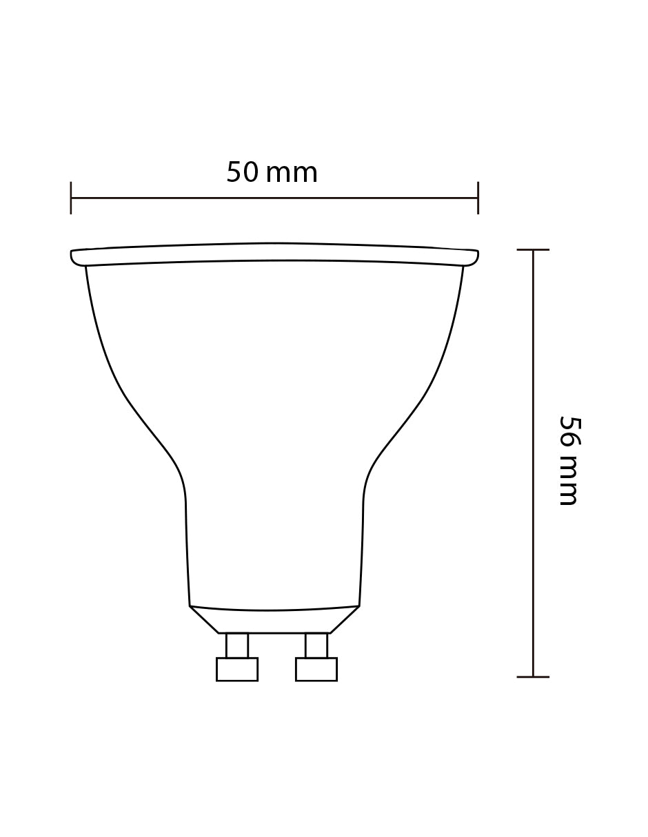 Lámpara LED PAR16 ATENUABLE 7W 3000K 100-130V GU10