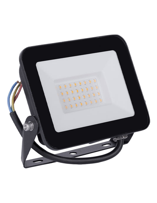 LUMINARIO LED REFLECTOR 30W 3000K 100-240V IP65 NEGRO