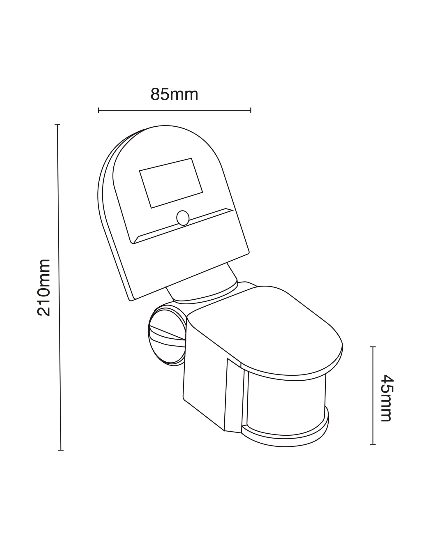 Sensor de Movimiento para Muro 180° 110-130V