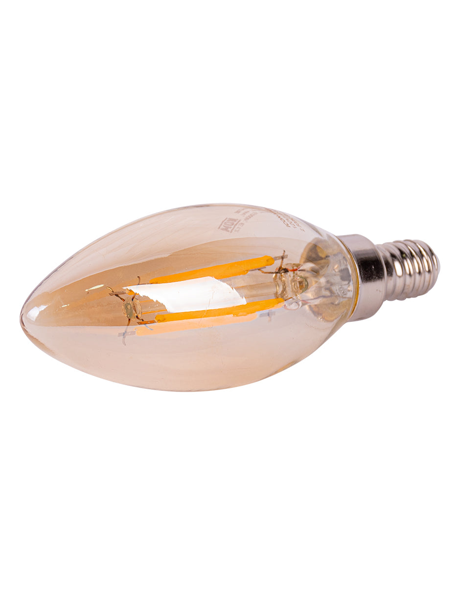 LÁMPARA LED VINTAGE VELA 4W 2500K BASE E12 ATENUABLE